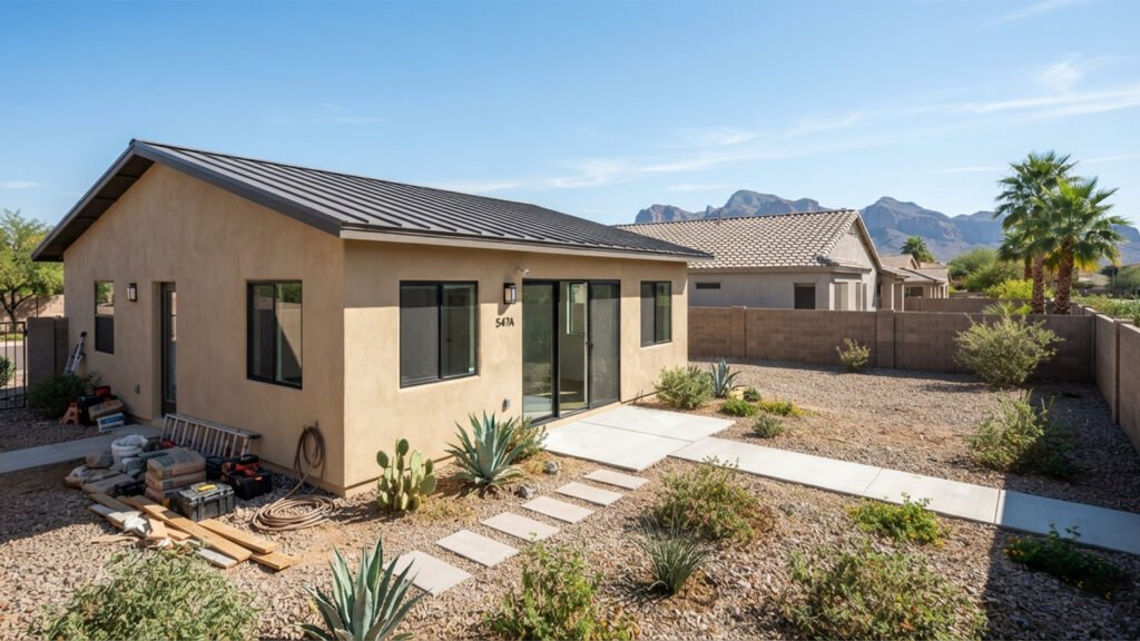 Custom ADU construction in Mesa, AZ by Nikolic Construction